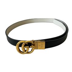 Style 659418 0yatc 1089 Evolving Season After Season, The Gg Marmont's Recognizable Design Blends The ‘70s Gg Hardware With Contemporary Styles. This Black Leather Skinny Belt Reverses To White Leather Offering An Alternative Look. This Belt Has Been Worn And Cared For For A Few Years. Wear To Leather And Metal Typical Of That Time Frame. Message For Size. This Comes With Box, Bag, Shopping Bag, And Associated Paperwork- Bought At The Gucci In Roosevelt Field Ny. Black Leather Reverses To White Leather Aged Gold-Toned Hardware Double G Buckle .8" Width Made In Italy Materials And Care Gucci Products Are Made With Carefully Selected Materials. Please Handle With Care For Longer Produ Gucci Products, Cloth Store, Gucci Gg Marmont, Gg Marmont, Gucci Accessories, Handle With Care, Box Bag, The 70s, White Leather