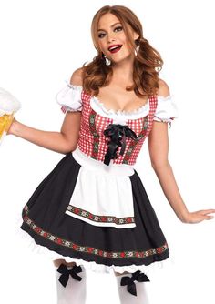 Oktoberfest Costume Women, German Beer Girl, Beer Costume, Woman Beer, Beer Girl Costume, Oktoberfest Costume, Baby Kostüm, Plus Size Halloween Costume, Oktoberfest Outfit