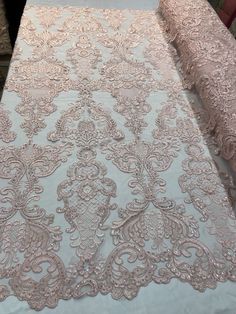 an image of a table cloth with lace on it