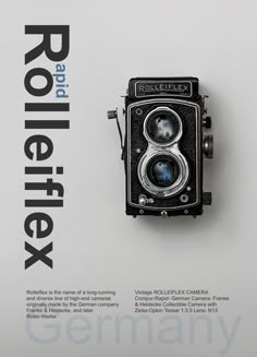 an old fashioned camera is on the cover of a book called rolelle's polarflex