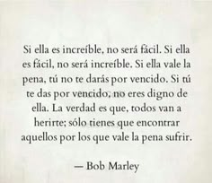 an image of a poem written in spanish on paper with the words bob marley above it