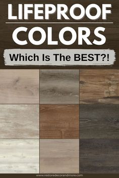 different types of wood floors with the words, which is the best?