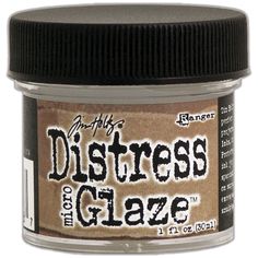 ranger's supply distresss glaze - brown, 1 / 2oz jar