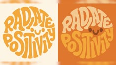 an orange and white poster with the words radne & stinky on it