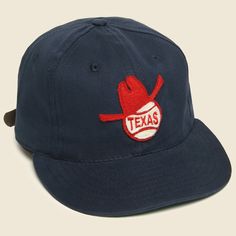 Texas Senators Cotton Hat - Navy Felt Patch, Summer Series, Contemporary Clothing, Cotton Hat, Cool Hats, Green Satin, Baseball Hat, One Team, Ball Cap