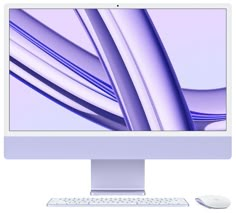 a computer monitor with a keyboard and mouse on the desk next to it is an abstract background