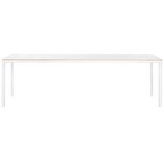 a white table on a white background with no one around it and the top off