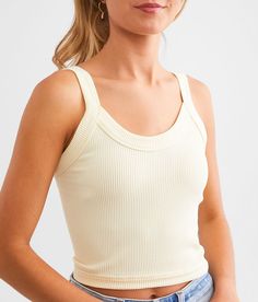 Freshwear Ribbed Brami - Cream XS/S, Women's Cloudcream Scoop neck knit brami Bust measures 26 on size XS/S Body length 14 1/2 on size XS/S. 92% Nylon 8% Spandex. Machine wash cold with like colors gentle cycle. Do not bleach. Reshape lay flat to dry. Low iron if needed. Apparel & Accessories Spring Scoop Neck Top With Seamless Construction, Fitted Tank Top With Ribbed Scoop Neckline, Spring Tops With Seamless Construction And Scoop Neck, Fitted Scoop Neck Ribbed Tank Top, Fitted Ribbed Scoop Neck Tank Top, Fitted Ribbed Tank Top With Scoop Neck, Ribbed Fitted Scoop Neck Tank Top, Ribbed Fitted Tank Top With Scoop Neck, Fitted Ribbed Camisole With Scoop Neck