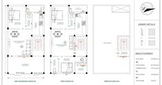 the floor plan for an apartment with two floors and three stories, including one bedroom