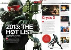 an article about crysis 3 is featured in the magazine's march 2013 issue