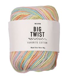 the big twist favorite cotton yarn is multicolored