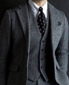 This is a Classy Tweed 3 Piece Suit by Menista crafted from high quality fabric and imported materials. Our products are handcrafted by experienced tailors who make sure the that the stitching is precise, lining is proper and the overall product is sturdy enough to not go out of shape for more than a few years. Also all our products have extra margins in their length, sleeves, sides so it's easily alterable if your size changes after some time. To see more available colours and designs in this collection, Check out the 'Tweed Collection' Section. *This is a 3 piece set of a jacket, waistcoat and a trouser. *We also offer customization so we can provide you an even better fit if you massage us your measurements (in inches) of Chest, Stomach, Waist, Hip, Shoulder and Actual Height after orde Luxury Tweed Three-piece Gentleman's Suit, Luxury Tweed Three-piece Suit, Luxury Winter Tweed Suit, Elegant Fitted Tweed Jacket With Herringbone Pattern, Classic Semi-formal Suit With Herringbone Pattern, Classic Herringbone Suit For Semi-formal Occasions, Elegant Tweed Suit With Herringbone Pattern, Classic Semi-formal Herringbone Suit, Fitted Elegant Blazer With Herringbone Pattern