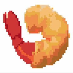 an image of a pixelated apple with the letter c on it's side