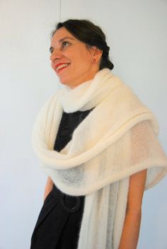 wedding giftshrugs, boleros tops, white wrap, wedding cape shawl, wedding wrap mohairbridal scarves shawlwedding shawl ivorybridal shawl capewomen scarf shawlbridal shawl knitwedding plannerbridal capewedding cape This light ivory wedding shawl is made of soft kid mohair and silk yarn. (75 % soft mohair and 25 % silk). It will look good with any type of clothing for many occasions: wedding, theater, garden party, birthday party. Lovely, breeze and comfortable, long and wide knitted natural scarf Cape Women, Bolero Top, Shawl Wedding, Cape Shawl, Bridal Shawl, Wedding Cape, Bridal Cape, Women Scarf, Ivory Bridal