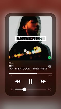 an mp3 player with the words partynexttrox on it's screen