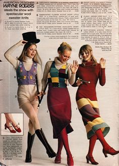 70s Colorful Outfits, 70s Fashion Magazine, Seventies Style, 1970s Clothing, Big Books, 70s Vintage Fashion, 1970's Fashion