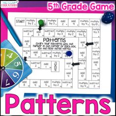 the 5th grade math game patterns