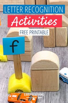 the letter recognition activities are fun for kids to play with