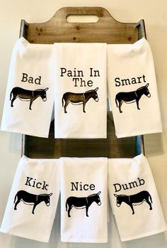 Funny Kitchen Towel / Funny Tea Towel / Funny Kitchen Decor / Flour Sack Towel / Donkey / Smart Ass Funny Tea Towels, Funny Kitchen, Kitchen Humor, Cricut Craft Room, Flour Sack Towels, Cricut Tutorials, Cricut Creations, Cricut Projects Vinyl, Flour Sack