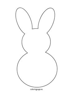 an easter bunny's face is shown in black and white