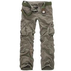 Men Tactical Military Pants Male Casual Multi-pockets Overalls Loose S – eticdress Joggers Plus Size, Hip Hop Trousers, Military Cargo Pants, Tactical Cargo Pants, Combat Pants, Casual Pants Style, Casual Cargo Pants, Army Pants, Military Pants