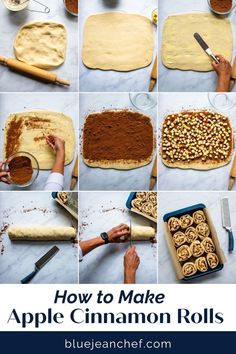 how to make an apple cinnamon roll recipe with step by step pictures and instructions for making it