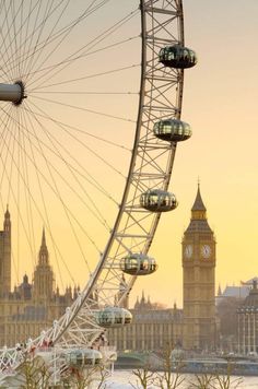 the big ben clock tower towering over the city of london