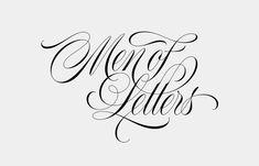 the word merry letters written in black ink