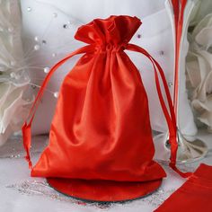 "View All Colors: https://etsy.me/3YQcT0Z Quantity: 12 Gift Bags Material: Satin Color: Red Fillable Size: 5\" x 6\" Bag Size: 5\" x 7\" Perfect for packaging jewelry, candies, or gifts. Red Drawstring Bag These satin party favor bags have a glamorous gloss that is so eye-catching; just fill these candy bags with delectable favors like chocolates, candies, nuts or sweet knick-knacks for the delight of your guests. You can even use these drawstring pouch to secure your jewelry items with convenie Favour Jars, Special Events Decor, Candy Jewelry, Wedding Favor Bags, Satin Bags, Wedding Party Favors, Favor Bag, Valentines Day Decorations, Pompeii