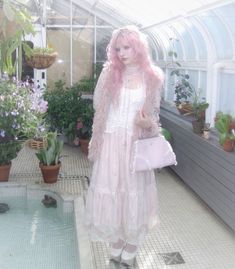 Ethereal Aesthetic Outfits, Pastel Pink Hair, Ethereal Aesthetic, Me Aesthetic, Garden Whimsy, Tumblr Fashion, Dope Fashion, Fantasy Aesthetic, Sweet Lolita