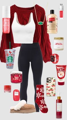 Preppy Christmas Outfit, Cozy Christmas Outfit, Preppy Fall Outfits, Xmas Outfits, Cute Christmas Outfits, Preppy Christmas, Casual Preppy Outfits, Trendy Outfits For Teens, Cute Lazy Day Outfits