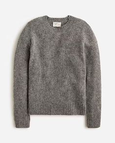 J.Crew: Brushed Wool Crewneck Sweater For Men Suit Guide, Hair Wrap Scarf, Jcrew Sweater, Sweater For Men, Sweaters Crewneck, Fall 2024, Scarf Hairstyles, Crewneck Sweater, Christmas List