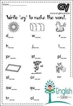 an english worksheet with words and pictures