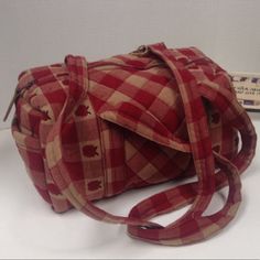 Boutique Red And Tan Plaid Shoulder Bag. With A Zipper Closer, One Internal Open Pocket And One Small Zipper Pocket And One External Side Pocket. Also Cute Apple Designs On The Sides. Brought At A Boutique New With Tags. Medium Size Will Fit All Your Necessities. Great Gift Idea. Any Question Ask Me. Cute Red Shoulder Bag With Zipper Closure, Red Patchwork Shoulder Bag For Daily Use, Retro Red Cotton Bag, Plaid Shoulder Bag With Large Capacity For Daily Use, Affordable Plaid Tote Shoulder Bag, Fuzzy Bag, Red Patchwork Tote Shoulder Bag, Navy Purse, Coach Tote Bags