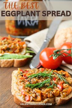 This homemade eggplant spread is the most delicious spread you can make from scratch. It comes together easily and tastes out of this world delicious. Perfect for toast, breakfast, and more!