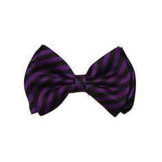 Bow ties manufactured from the brand, Coool. This particular bow tie features a black and purple striped print. These bow ties are great to add a playful take to an otherwise plain suit or outfit! Coool brand bow ties are great for formal affairs such as dances and weddings, or if you just want to look sharp for school or work. Size: One Size Fits Most.  Gender: male.  Age Group: adult. Dapper Black Bow With Ties, Purple Suit And Tie Accessories For Black Tie Events, Black Tie Event Ribbon Ties, Plain Suit, Black And Purple, Bow Ties, Purple Black, Cloth Bags, Black Stripes