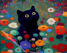 Gustav Klimt Garden Style Cat Print Klimt Flowers Cat Poster Funny Black Cat Art Floral Print Funny Cat Gift Home Decor Poster - Etsy Klimt Garden, Klimt Flowers, Funny Black Cat, Iconic Artwork, Art Mignon, 강아지 그림, Cat Poster, Black Cat Art, Art Et Illustration