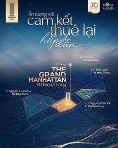 an advertisement for the grand manhattan hotel and casino in thailand, with information about it