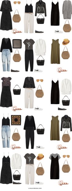 What To Pack For Spain, Pack For Spain, Fall Travel Outfit, Capsule Wardrobe Ideas, Travel Capsule Wardrobe, Minimalist Capsule Wardrobe, Travel Capsule, Travel Outfit Summer, Summer Capsule Wardrobe