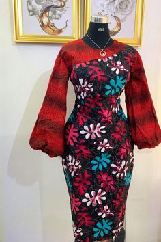 Lovely Ankara Styles, Decent Gowns For Women, Modest Ankara Dress Styles For Church, Ankara Church Dress Styles, Styles For Ankara Gowns, Ankara Church Outfit, Fitting Dresses Ankara Styles, Decent Asoebi Lace Styles, Ankara For Work