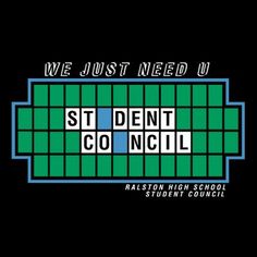 we just need u st bent concil logo on a black background with blue and green squares