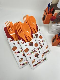 Thanksgiving Utensil Holders| Thanksgiving Table Decor| Fall Party Decorations for Kids| Thanksgiving decor | Thanksgiving Party Favors  Designs by Ivy Rose Thanksgiving Utensil holders are the perfect addition to your kids table for your Thanksgiving dinner.  These utensil holders, can also be used at your Thanksgiving parties. Our Thanksgiving utensil holders are made to match our Thanksgiving party decor. And we are now offering the option with our without the plastic utensil. Thanksgiving Silverware Holder, Thanksgiving Table Favors, Thanksgiving Party Decor, Thanksgiving Party Favors, Thanksgiving Party Decorations, Fall Party Decorations, Utensil Holders, Ivy Rose, Thanksgiving Table Decor