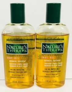 Nature's Therapy, Hot Oil Botanical Treatment. For Dry, Brittle, Or Chemically Processed Hair. Hot Oil, Shampoo Bottle, Best Deals, Hair, Free Shipping, Nature