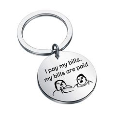 PRICES MAY VARY. 【SISTER GIFT】- I pay my bills, my bills are paid. This reality show mainly tells the story of two sisters who weigh more than 1,000 pounds on average, and they always rely on each other. 【MATERIAL】 - Made of stainless steel, Non plating, Non allergic, Non fade, environmental protection and non-toxic, comfortable and easy to wear. 【MEASUREMENT】 - 30mm(1.18"). TIPS:manual measuring permissible error. 【SISTER KEYCHAIN】Funny quote gifts are the perfect gifts for good sisters. The ir Keychain Funny, Tv Gift, Comedy Quotes, Best Sister, Two Sisters, Gift Quotes, Funny Quote, Environmental Protection, Reality Show