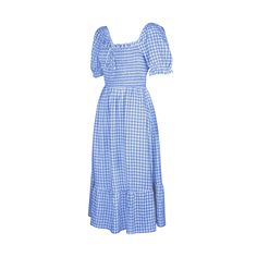 Light Blue Plaid Print Square Neck Midi Dress Casual Midi-length Dress For Picnic, Casual Midi Dress For Picnic, Blue Short Sleeve Dress For Picnic, Blue Sundress Midi Dress For Picnic, Light Blue Casual Midi Dress For Day Out, Casual Light Blue Midi Dress For Day Out, Light Blue Casual Dress For Picnic, Blue Maxi Dress For Spring Picnic, Casual Light Blue Dress For Picnic