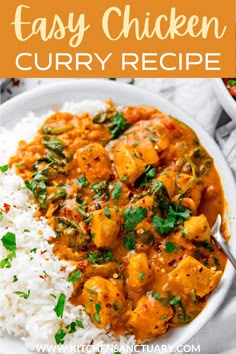 two bowls filled with rice and chicken curry