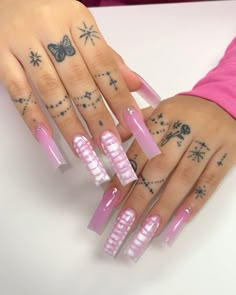 Snake Skin Nails, Girly Tingz, Word Tattoo, Hand And Finger Tattoos, Long Acrylic Nail Designs, Lavender Nails, Colored Acrylic Nails