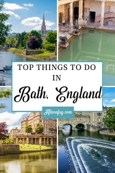 the top things to do in bath, england