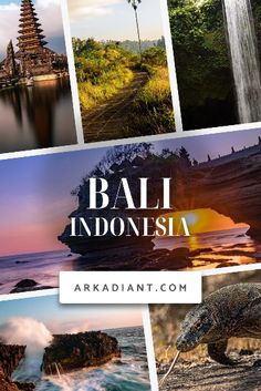 bali, indonesia collage with images from different countries