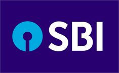 the sbi logo is shown on a blue background